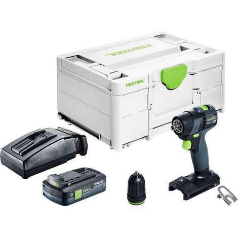 Trapano avvitatore a batteria Festool TXS 18-Basic 18 V 40 Nm brushless + 1x batteria ricaricabile 4,0 Ah + caricatore rapido + systainer