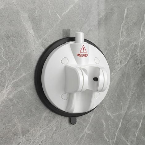 support pommeau de douche ventouse support douche sans percer avec indicateur de pression interne réglable 80° mural puissant pour salle de bain supporte convient à divers scénarios sans perçage (1/5)