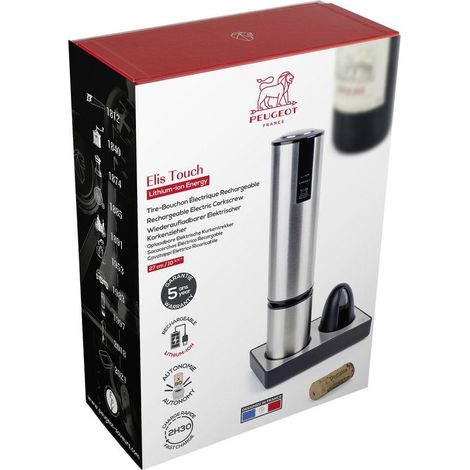 Peugeot Elis Touch tire-bouchon électrique acier inoxydable