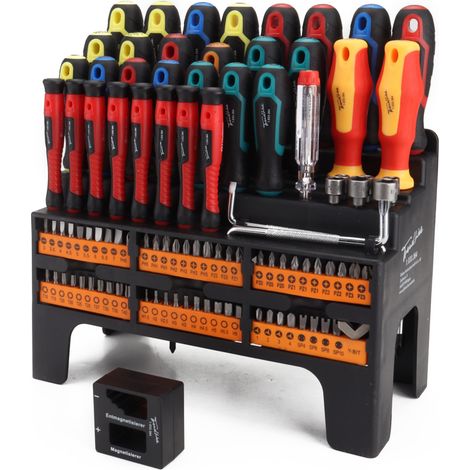 TrendLine Schraubendreher Bit Set 100-teilig inkl Magnetisierer Entmagnetisierer (1/3)