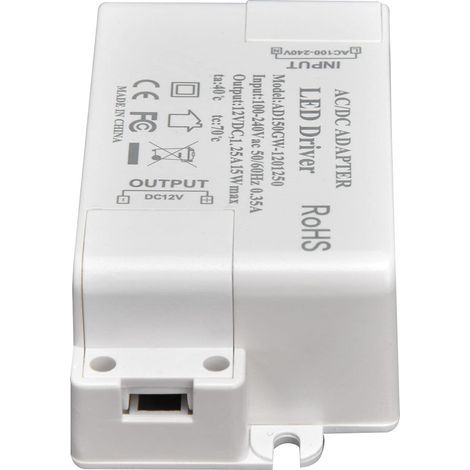 Driver LED, Transformateur LED de sécurité fermé pour éclairage d'armoire pour lampes de bricolage pour éclairage de vitrine. (1/5)