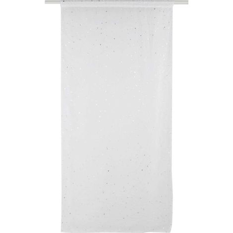 1 Tenda in tulle per porta, ideale per soggiorno e camera da letto, color caffè (bianco).