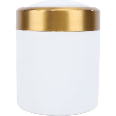Stilvoller Schreibtisch-Mülleimer aus Edelstahl, kleiner Abfalleimer mit Deckel für den Wohnbereich