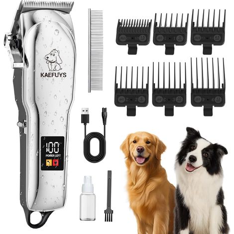 Tondeuse Chien Professionnelle Sans Fil Écran LCD Recharge USB 7000 RMP (1/5)