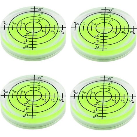 Wasserwaage Dosenlibelle Mini 32 mm 4er Set Weiß Gelb (1/5)