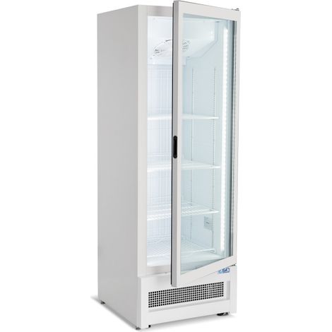 Congélateur ventilé porte en verre 353L -16/-18°C 1 porte 5 grilles - Combisteel (1/4)