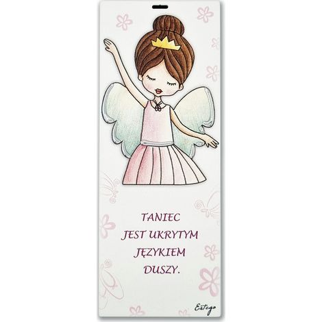 Le Graziose Quadro dipinto a mano con la frase Danza Danzatrice 6x15 cm  Dimensioni: 6x15 cm  SKU: ES0512418PL (1/5)