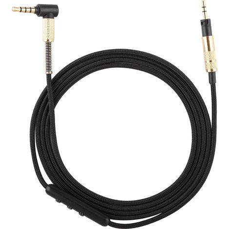 Câble de Conversion Audio 3.5mm Mâle Coudé vers 2.5mm Mâle Droit pour Casque (1/5)