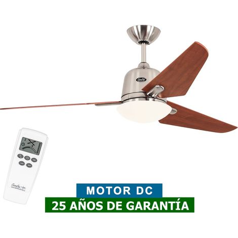 Ventilateur de plafond avec éclairage CasaFan 513251 ECO AVIATOS 132 cerisier / chrome satiné BN-KI