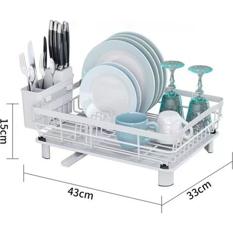 Égouttoir de cuisine multifonctionnel, égouttoir à vaisselle, égouttoir pour lave-vaisselle. (1/4)