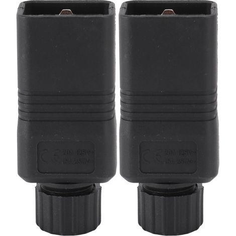 IEC320 C20 Netzteil, IEC 320 PVC-Kupferstecker, wiederaufladbarer DIY-Stecker, 2 Stück (1/5)