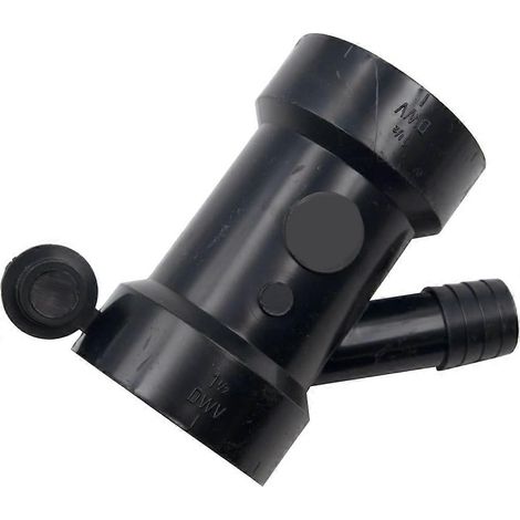 60519 Raccord en Y à coller pour lave-vaisselle et conduite d'évacuation des condensats en ABS, 1-1/2 po x 1-1/2 po x 3/4 po (1/5)
