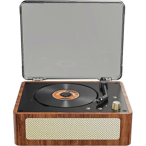 Vintage-CD-Player mit bidirektionalem Bluetooth 5.0, eingebautem Lautsprecher, tragbar und wiederaufladbar, ideal für die Heimdekoration. (1/5)