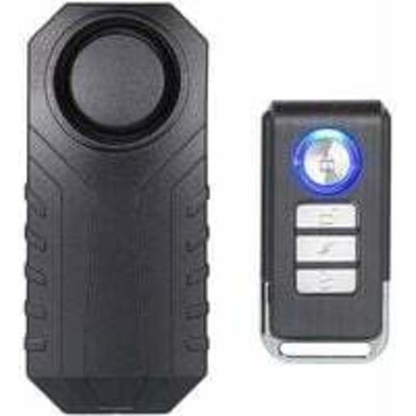 UlisemAlarme De Vélo, Alarme Antivol sans Fil pour Vélo Moto Voiture Véhicules Portes Et Fenêtres, 113db Super Fort Et étanche (Télécommande Incluse)