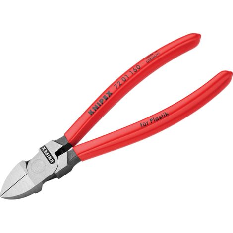 KNIPEX 72 01 160 SB Diagonal Cutters for plastics plastic coated 160 mm
