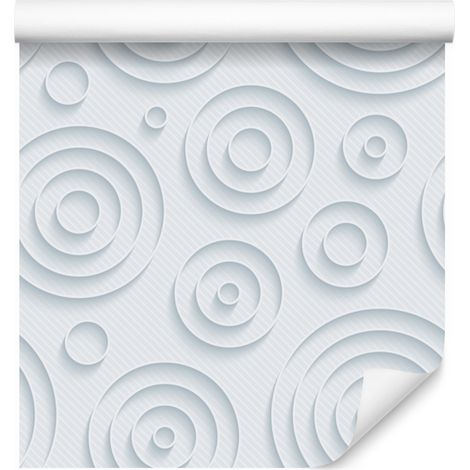 Papel pintado 3D con un moderno estampado geométrico para salón y dormitorio, 50x1000 cm. (1/5)