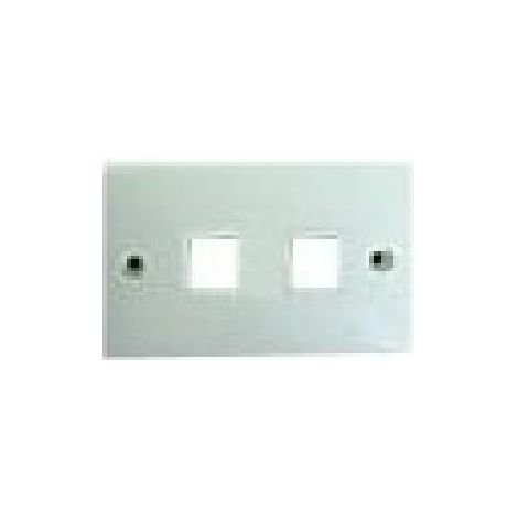 Placca 503 Bianca Per 2 Keystone Orizzontale 4NetPOWPL503W2O