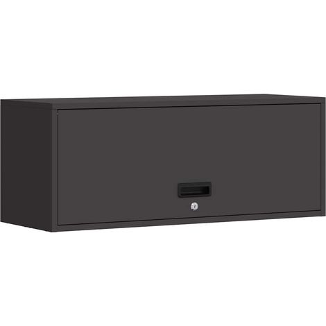 Armoire murale pour garage Noir 90 x 33 x 35 cm (1/5)