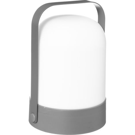 Atmosphera Jerta tragbare Lampe grau weiß skandinavisches Design (1/2)