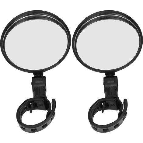 Rétroviseur de sécurité grand angle pour vélo et scooter, miroir arrière rond réfléchissant pour équipement cycliste. (1/5)