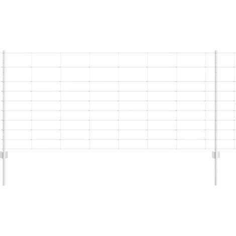 Maison Exclusive - Wildzaun mit Pfosten 25 x 1 m (B x H) Feuerver