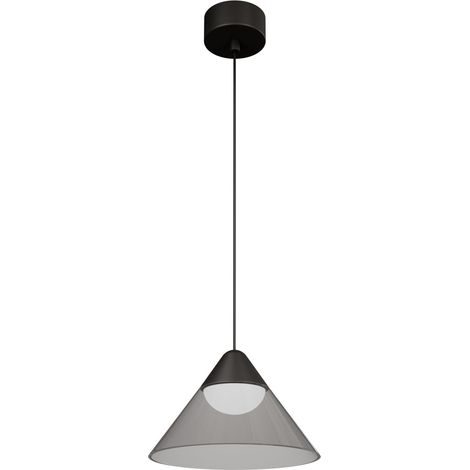 Suspension Led Ark Surface 6W 90º 2700K Noir/Gris, Design Conique Pour Usage Intérieur - Beneito & Faure - Éclairage (1/4)