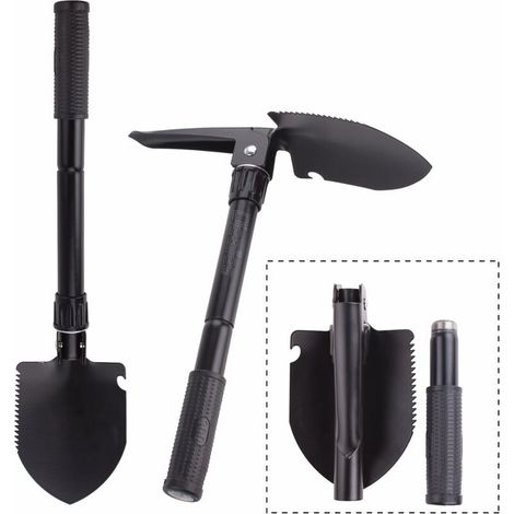 Green Mobility-Pelle Pliante Militaire, Camping Multifonction Mini Pelle avec Étui pour Camping Randonnée Survie Outil Jardin Pelle,Une Pliante Survie Outil (1/5)
