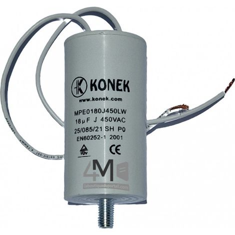 Condensateur Démarrage Moteur 18 µF / 450 V