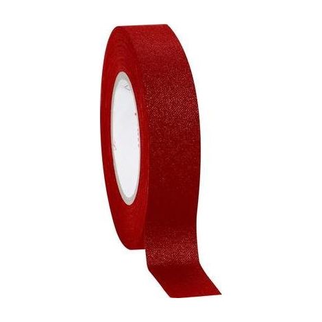 Coroplast 39756 cinta adhesiva de tela roja 19 mm x 10 m