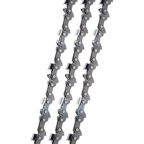 Chaine tronconneuse 52 maillons 3 x Chaîne de tronçonneuse 35cm 3/8"LP 1,1mm Faible Rebond Compatible avec Bosch AKE 35 S AKE 35-19 S, Einhell, Husqvarna, Makita, Dolmar, Oregon et (1/5)