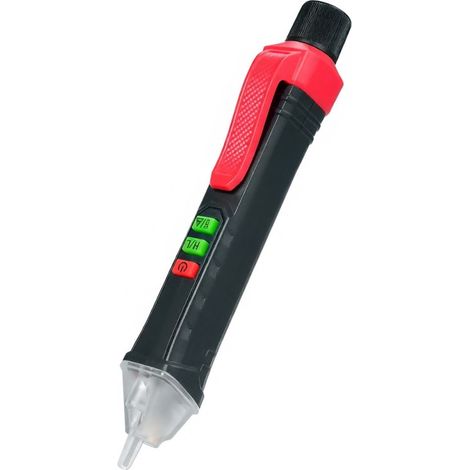 Testeur de tension sans contact NJTY, détecteur de phase/fil sous tension efficace, double plage de mesure 12 V-1000 V / 48 V-1000 V, lampe torche LED intégrée (1/5)