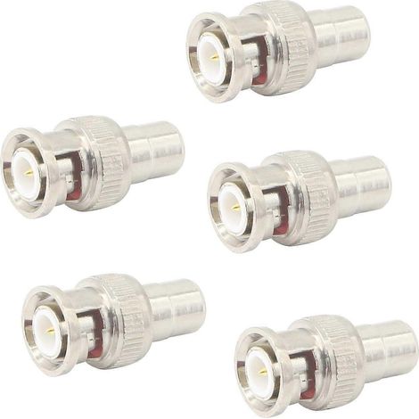 Adaptateur BNC vers RCA, adaptateur BNC mâle vers RCA femelle, connecteur coaxial RF. (1/5)