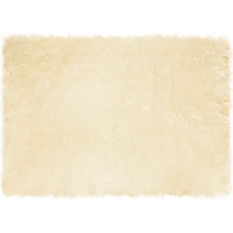 Maison Exclusive - Teppich aus Kunstschaffell TAFALLA Creme 160 x