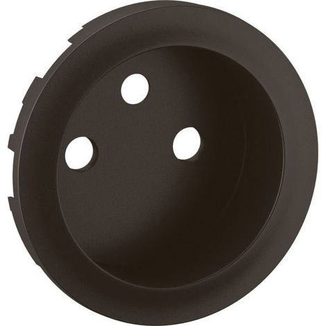 Legrand – Enjoliveur prise 2P+T noir – CN0116 – plaque Céliane 2024 – puit bornes à vis – non compatible avec ancienne version