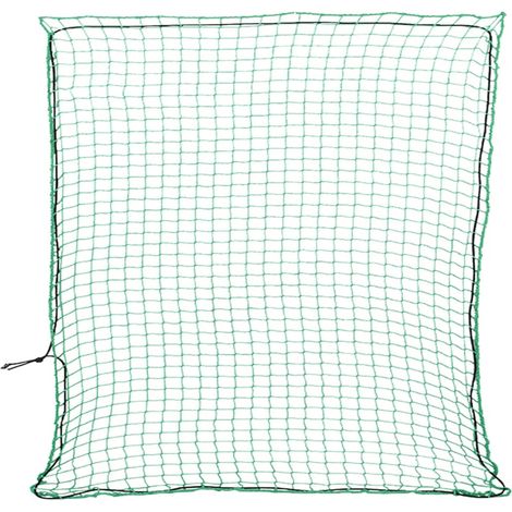 Rete per protezione rimorchio ancoraggio portapacchi con corda elastica 3 x 3 m PP verde 020042199