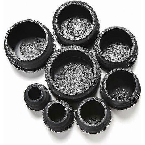 Embout de protection en PVC pour pieds de meuble, bouchon de tube rond, capuchon de finition pour tuyau, lot de pièces, diamètre adapté aux pieds de chaise et table. (1/4)