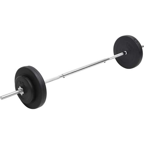 vidaXL Juego de barra con pesas 30 kg (1/2)