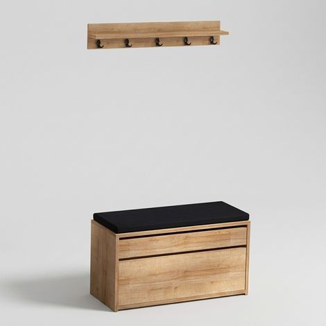 Garderobenmöbel mit Schuhschrank und Kleiderhaken Boby (1/4)