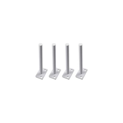 Supports en Métal pour Étagère Flottante, Supports D'étagère Dissimulés Flottants en T Support à Tablettes Flottantes, pour Support Mural Home Mur Bricolage, 4 Pièces(white150mm/6in) (1/5)