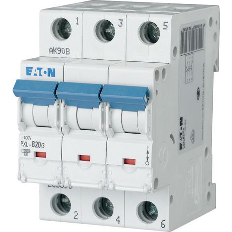 Eaton PXL-B20/3 Interruptor automático, 20A, 3p, curva B, 10kA, AC