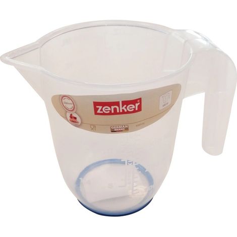 Carafe graduée en plastique transparent 1000 ml ø11,5 cm