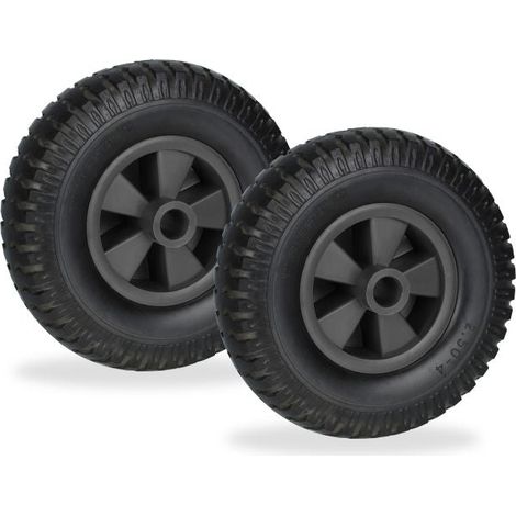 Set of 2 wheelbarrow wheels 250 4 (1/5)