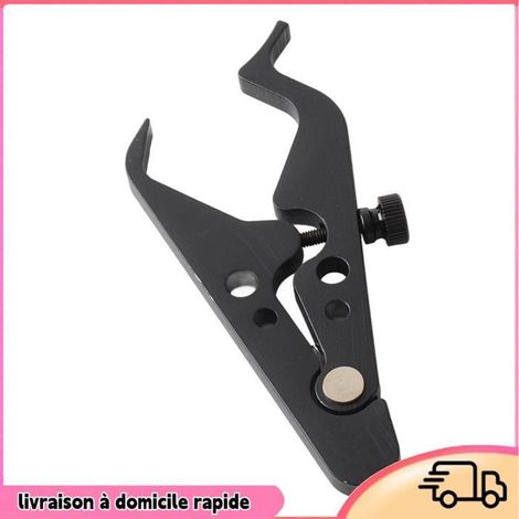 Dilwe Poignée de Gaz de Moto Universelle Aluminium Grip Verrouillage avec Bague en Silicone (1/4)