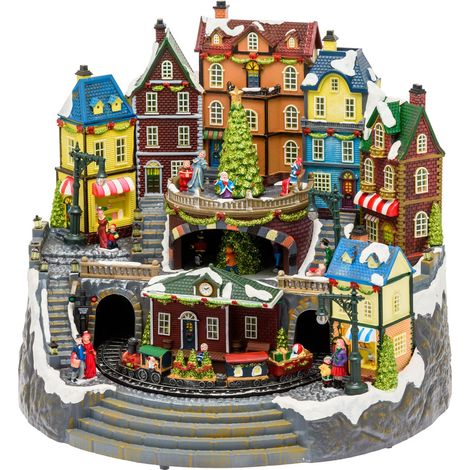 Villaggio Big Di Babbo Natale con Albero - Trenini
