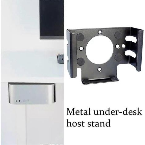 Support de bureau pour Mac Mini M4 2024, fixation métallique à placer derrière l'écran pour Mac Mini (1/5)