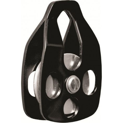 KRATOS SAFETY - Poulie simple à flasque ouvrante, accrochage simple - Corps : aluminium, finition noire
