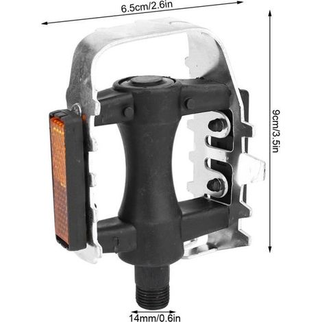 Pédale de Vélo - Non spécifié - Pliable - Alliage d\'Aluminium - Antidérapante - 9x6.5cm (1/4)