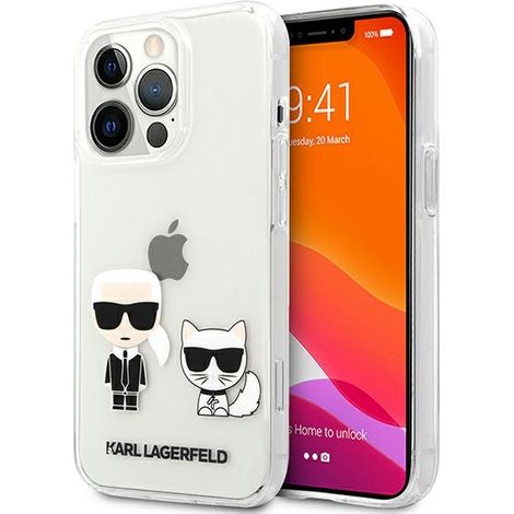 Karl Lagerfeld KLHCP13XCKTR iPhone 13Pro Max 6,7 Hardcase Transparent Karl & Choupette (1/5)