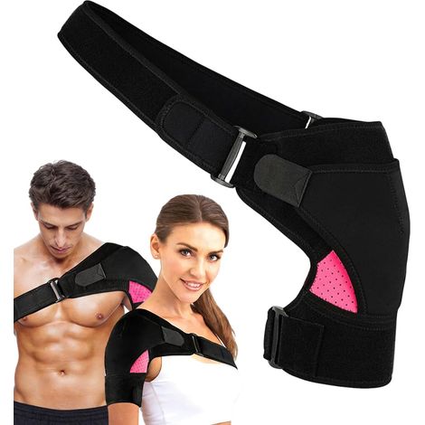 Support d'épaule droit pour hommes et femmes, réglable, confortable et léger, avec bretelle, idéal pour soulager la douleur, taille unique.