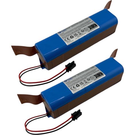 2x Trade-Shop Li-Ion Akku 14,4V / 5200mAh für Eufy RoboVac X8, X8 Hybrid, X8 Pro, X8 Pro SES, X8 White, X8 Hybrid White, Clean X8 Pro Saugroboter